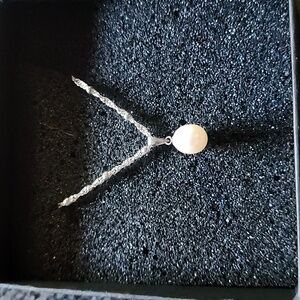 Elegant Silver and Cultured Pearl Pendant Necklace